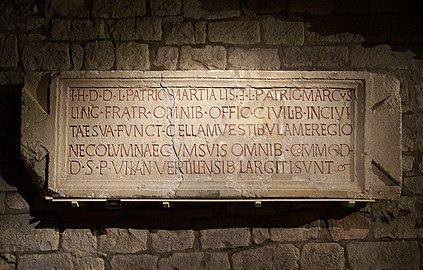 Dédicace des thermes, Musée archéologique de Dijon.