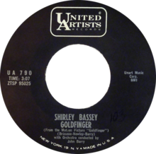 One of the side-A labels of the US single