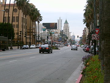 ハリウッド・アンド・ハイランド交差点方向の眺め、2006年