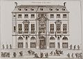 Façade de l'hôtel de Beauvais, gravure de Jean Marot