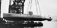 Unrelated to the later German Elektroboot program, the Japanese Submarine no. 71 was launched in 1937 and achieved just over 21 kn (39 km/h) submerged, a feat only exceeded by japan's smaller Ko-hyoteki midget submarines at the time, until the German V-80, powered by hydrogen peroxide, achieved 28 kn (52 km/h) during testing 1940-1941.