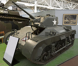 M22 Locust tank a Bovington Tank Múzeumban (Egyesült Királyság)