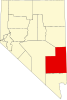 Localização do Condado de Lincoln (Nevada)