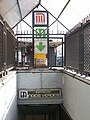 Indios Verdes metro station is named after the monument and its pictogram features the silhouettes of the sculptures (sign pictured)