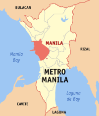 Peta lokasi Manila