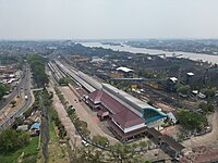 Foto udara Stasiun Kertapati