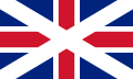 La Bandera d'Unión usada nel Reinu d'Escocia dende empiezos del sieglu XVII hasta 1707.