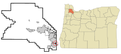 Location in Oregon