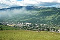 Vista de Iassinià, a la vall del Tyssa Negre, als Carpats.