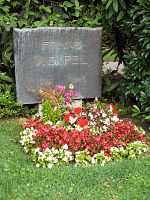 Werfel's grave in the Zentralfriedhof, Vienna