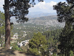 Vy över Abbottabad.