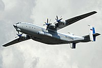 O An-22A da força aérea russa.