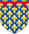 Tahun 1246, Carlo mengambil label Gules untuk membedakan (Anjou kuno)