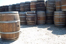 Tonneaux traditionnels en bois à Cutchogue.