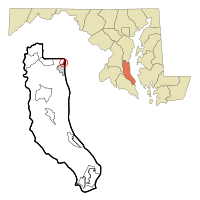 Location of North Beach, Maryland