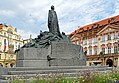 Image 36Monument to Master Jan Hus, a religious reformer and philosopher in Prague (from History of the Czech lands)