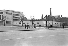 Tyskernes garasjeanlegg fra 1942 Foto: Schrøderarkivet/Sverresborg