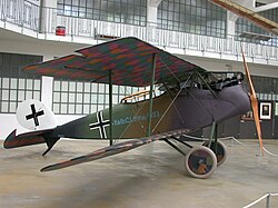 Halberstadt CL.IV in der Flugwerft des Deutschen Museums