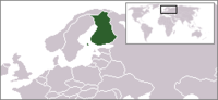 Locatie van Suomen Tasavalta / Republiken Finland