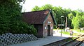 Mårum train station in the northwestern section of Gribskov.