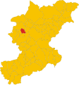 Collocatio finium municipii in Provincia Bellunensi.