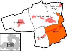 Milzau – Mappa