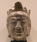 Kepala patung Guanyin.