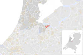 Locatie van de gemeente Blaricum (gemeentegrenzen CBS 2016)