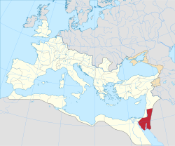 Arabia Petraean provinssin alue vuonna 125.