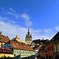 A part of the old town of Sighișoara, Mureș County