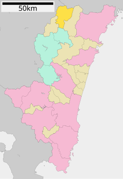 Location of Takachiho