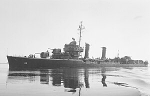 эсминец USS McCook (DD-496) типа «Гливс»