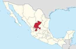 Zacatecas – Localizzazione
