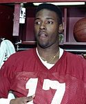 A picture of Charlie Ward wearing a football uniform.