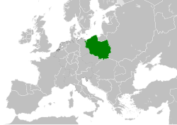 Duchy of Poland around the year AD 1000