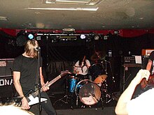 Dinosaur Pile-Up performing in 2010