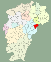 Contea di Zixi – Mappa