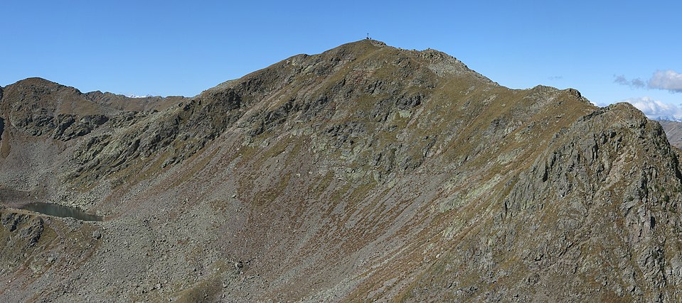 Blick vom Ritzlar zur Kassianspitze, links der Kassiansee