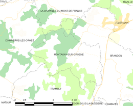 Montagny-sur-Grosne – Mappa