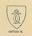 Герб Остоя III – емблазон от Островски, 1901 г.