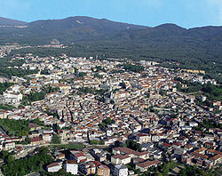 Veduta aerea del centro abitato