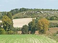 Terre calcaire (Cénomanien) et cuesta au sud d'Angoulême.