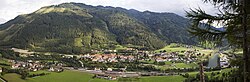 Unzmarkt panorámája a frauenburgi várból