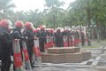 馬來西亞皇家警察正在现场维持次序的联邦后备队（也称镇暴部队）