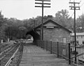 Image 11Ellicott City Station, on the original Baltimore and Ohio Railroad line, the oldest remaining passenger station in the nation. The rail line is still used by CSX Transportation for freight trains, and the station is now a museum. (from Maryland)