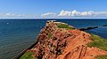 Vista delle scogliere dalla parte alta dell'isola