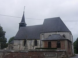 The church in Saint-Ouen-du-Tilleul