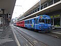 Abfahrts­stel­le vor dem Bahn­hof Chur