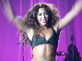 Knowles performing "Beautiful Liar"