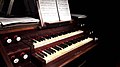 Console de l'orgue de chœur Mader - Claviers